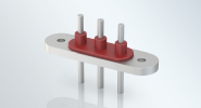 Automotive AC e-compressor terminals