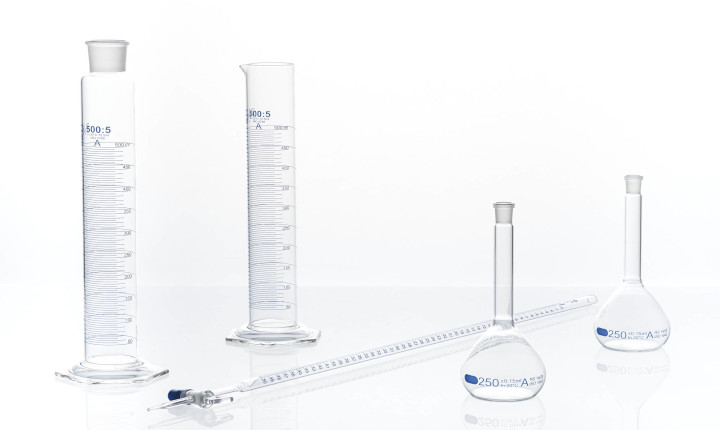 DURAN® borosilicate glass tubing used as laboratory glassware 