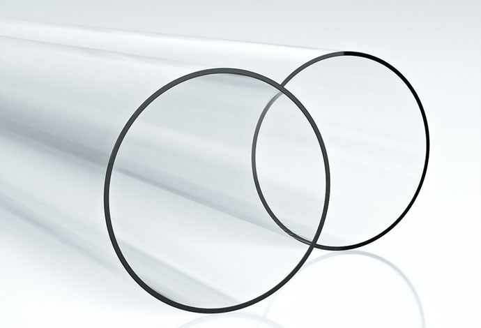 Two DURAN® borosilicate glass tubes