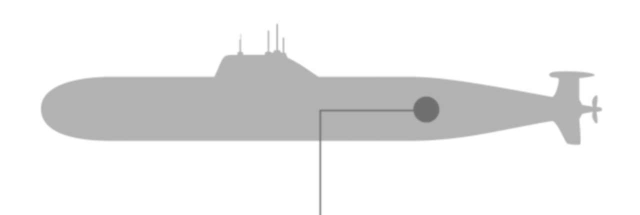 Diagram of the Eternaloc® Penetration Assembly in a nuclear-powered submarine