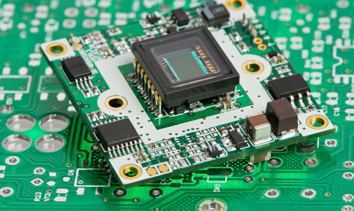 Image sensor on a green circuit board