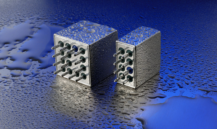 Two SCHOTT Housing Feedthroughs for relays