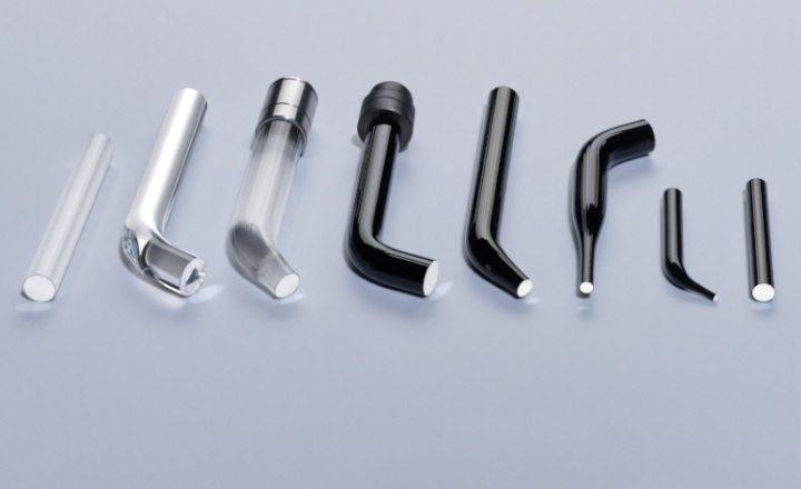 Range of SCHOTT Light Guide Rods of different shapes and sizes	