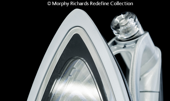 Morphy Richards Redefine Collection glass iron with coated transparent NEXTREMA® glass-ceramic