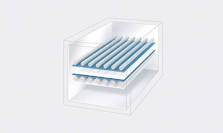 Grafik SCHOTT NEXTREMA® Glaskeramik als Heizstrahler-Abdeckung in Hochtemperaturöfen