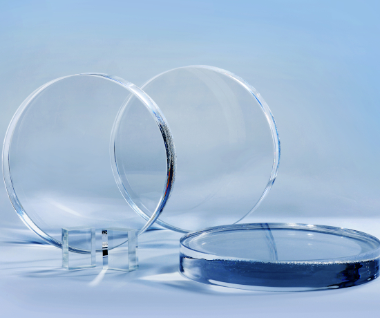 Hochhomogenes Glas Hochhomogenes Glas
