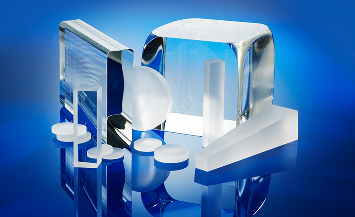 A range of SCHOTT Optical Filter Glass in different sizes and shapes