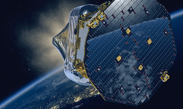 Spacecraft with optical solar reflectors to protect against radiation