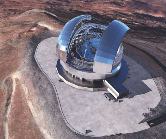 The ESO’s ELT (Extremely Large Telescope) observatory on the Cerro Armazones mountain in Chile