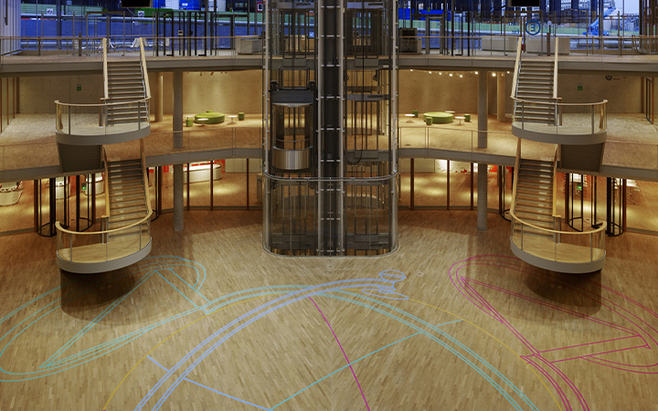 Fire-resistant Classification EW glass for protection against fire, hot gases and smoke