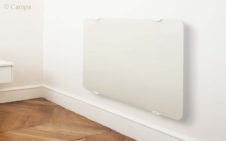 Modern heating systems benefit from SCHOTT glass fronts for radiators and wall heaters