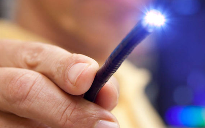 Flexible light guide manufactured with SCHOTT components