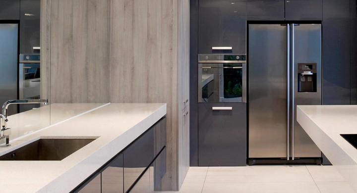 SCHOTT glass and glass components for appliances in the home Modern stylish kitchen with a range of appliances