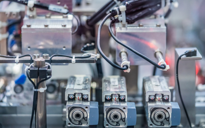 Close up of an electronics system