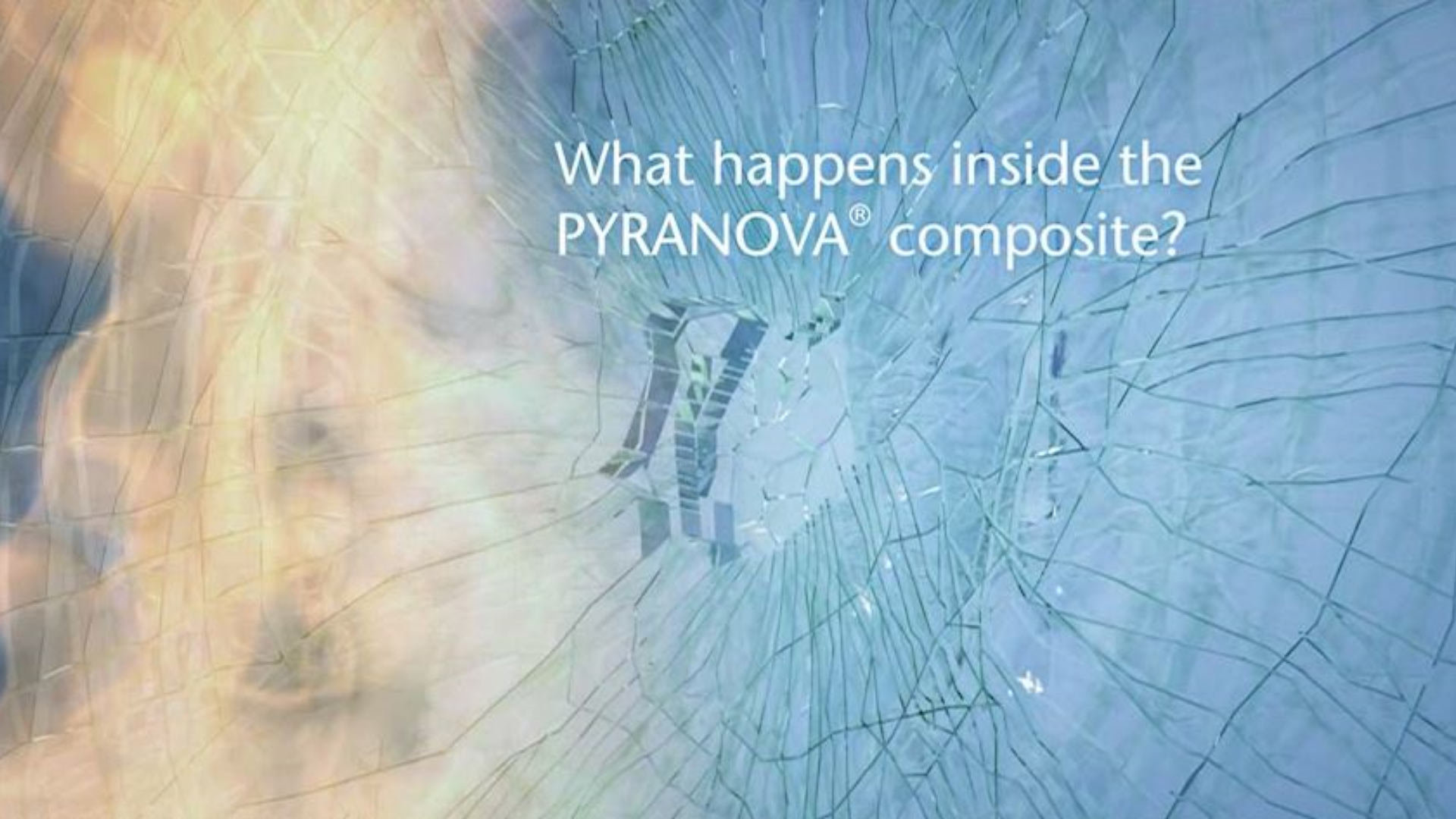 Vídeo que mostra como o vidro de segurança PYRANOVA® secure oferece proteção contra fogo, impacto e balas