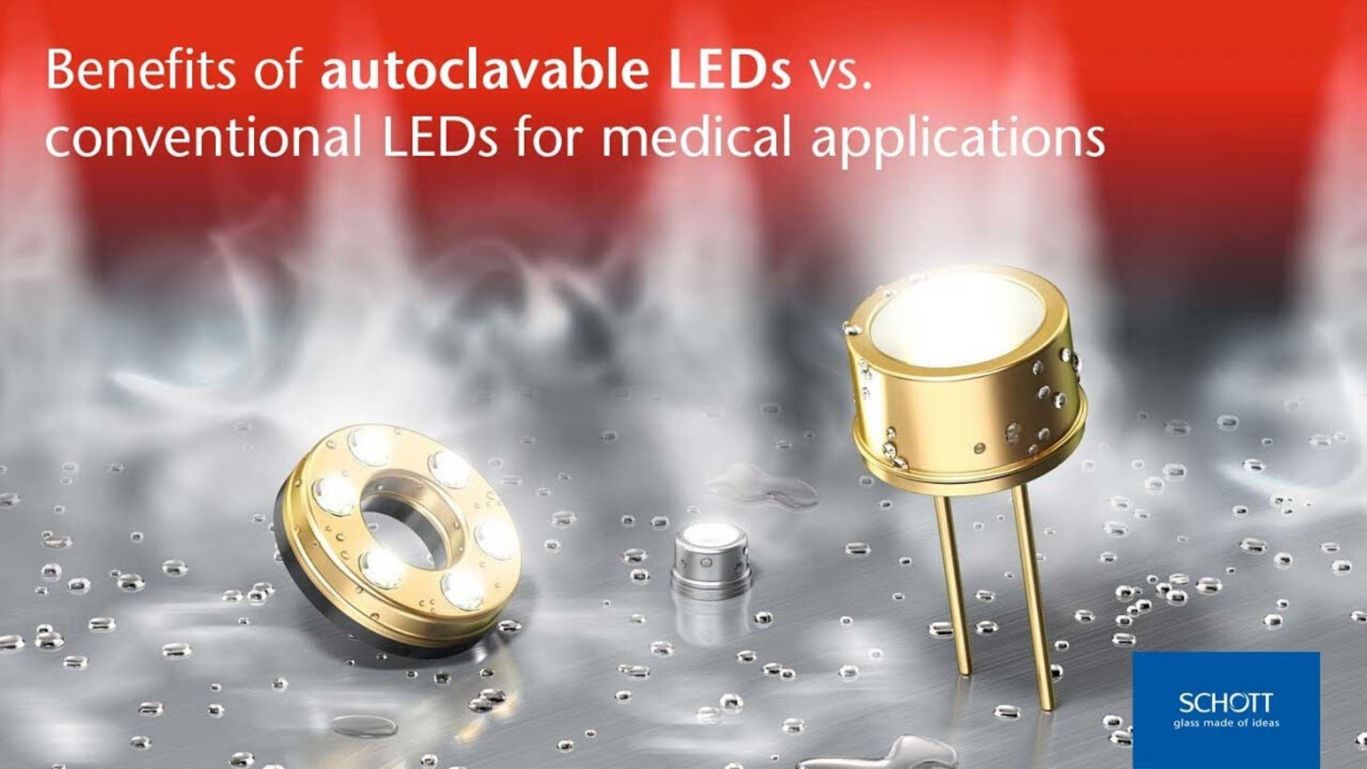 Clique para descobrir os benefícios dos LEDs Autoclaváveis SCHOTT Solidur®