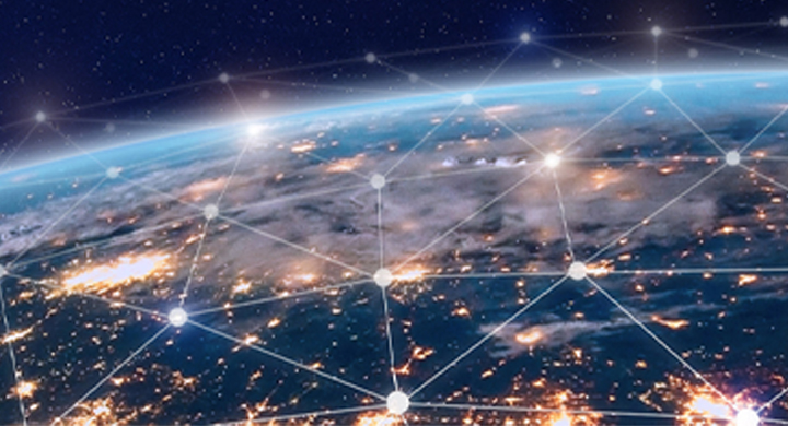 SCHOTT produce a wide range of materials and components for the data and telecommunication industries View of the Earth from space with different light areas